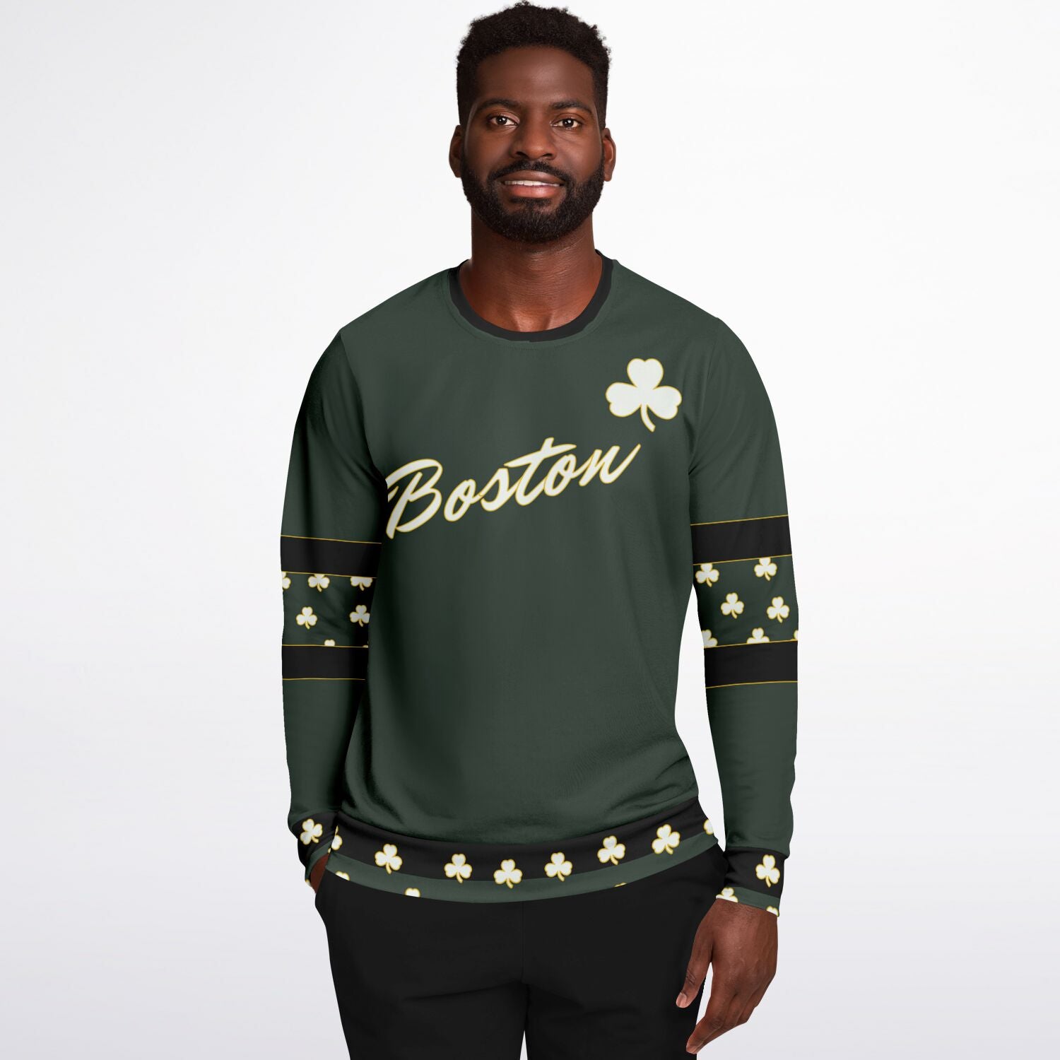 Classic Boston Celtics Inspired Color Way Sweatshirt - Wray Sports
