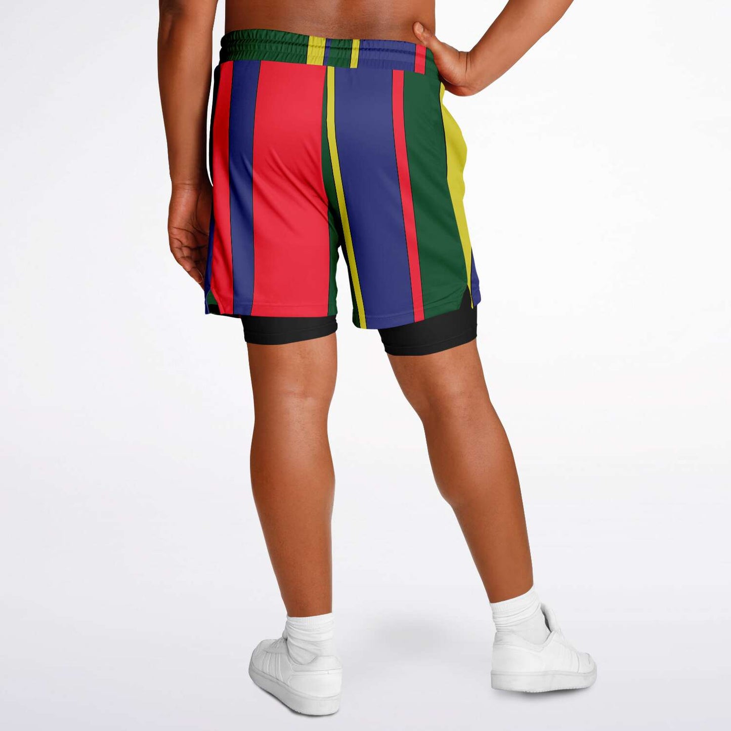 Carib Polo Striped Polo Athletic Shorts - Wray Sports