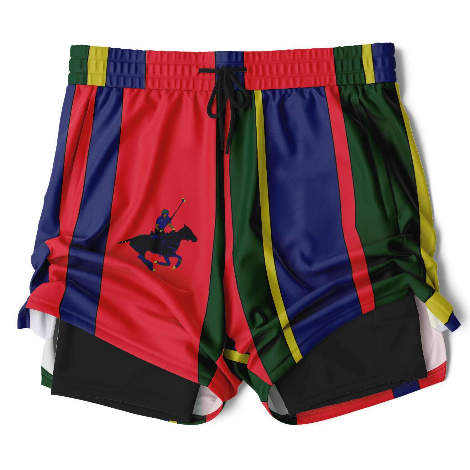 Carib Polo Striped Polo Athletic Shorts - Wray Sports