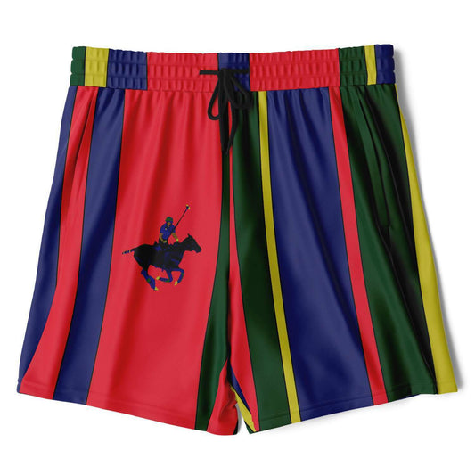 Carib Polo Striped Polo Athletic Shorts - Wray Sports
