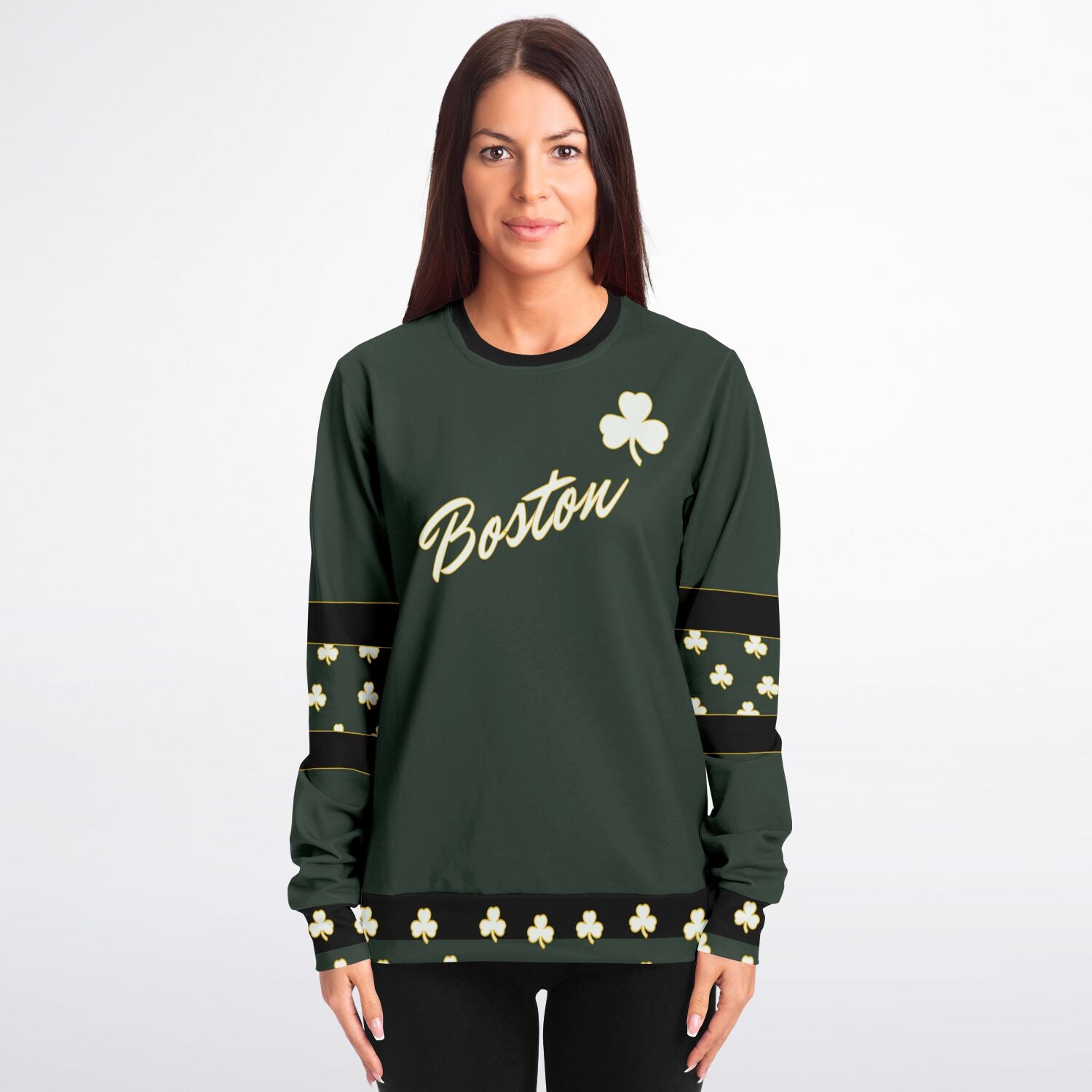 Classic Boston Celtics Inspired Color Way Sweatshirt - Wray Sports