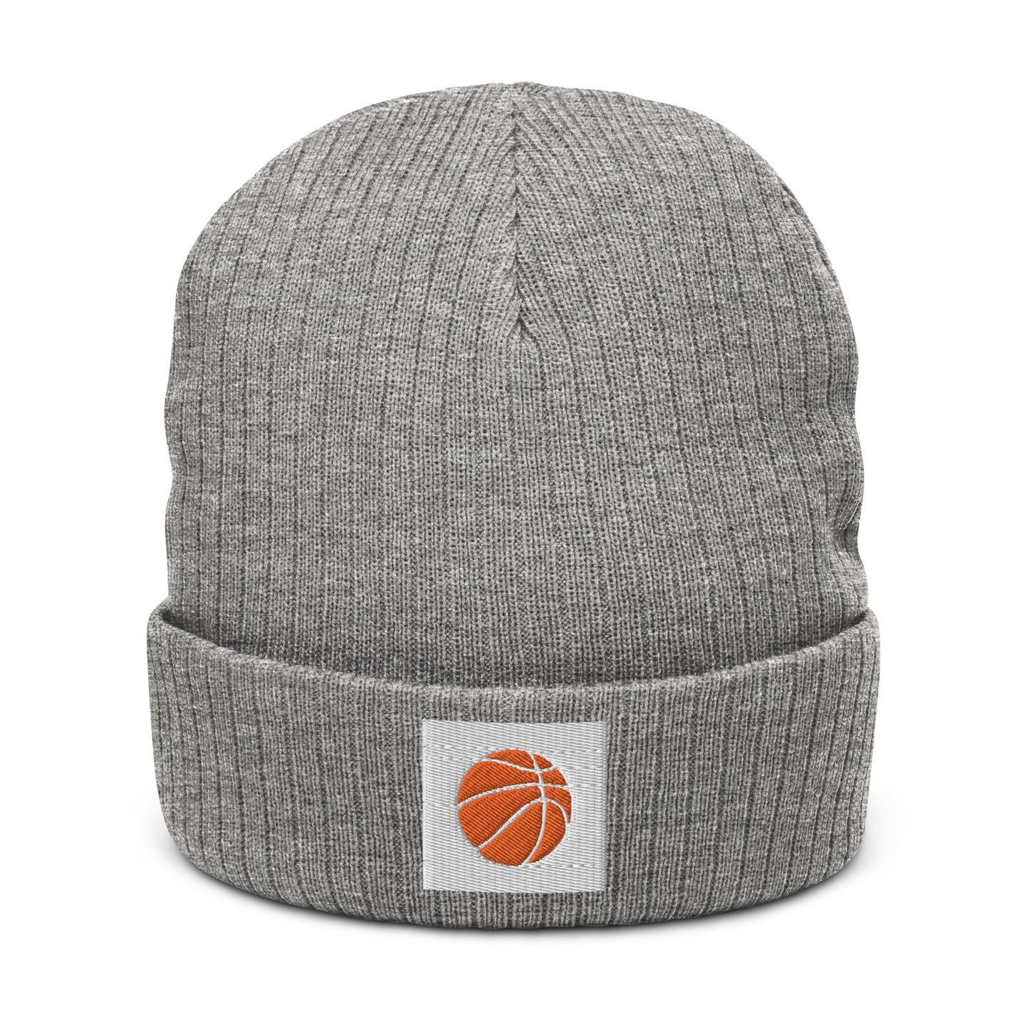 Embroidered Basketball Ribbed knit beanie