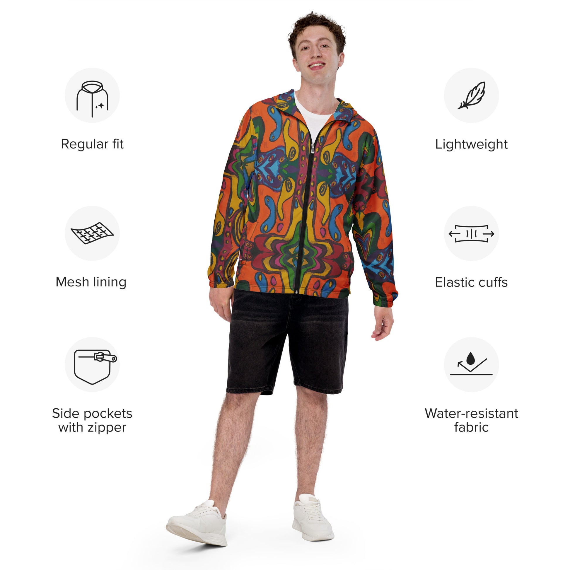 Funky Artist Men’s windbreaker - Wray Sports