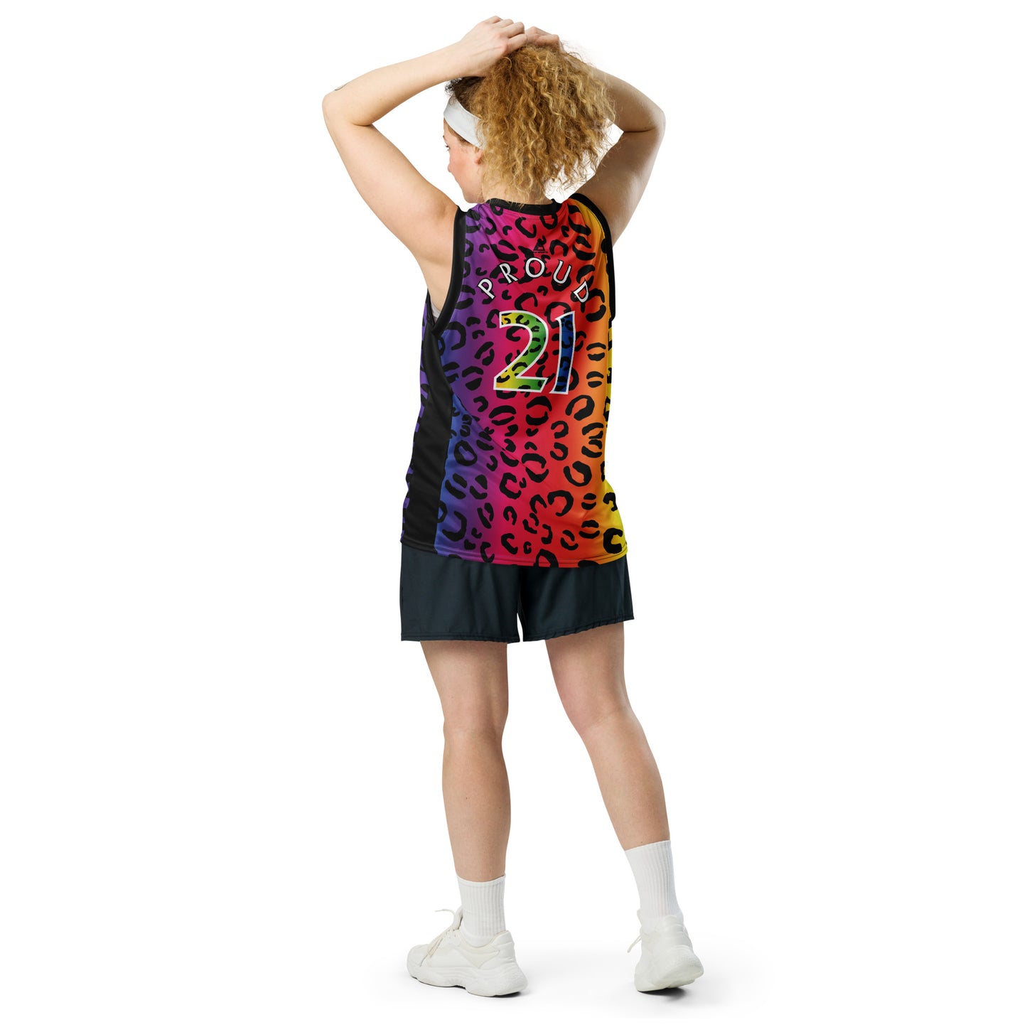 Proud Panther Recycled unisex basketball jersey - Wray Sports