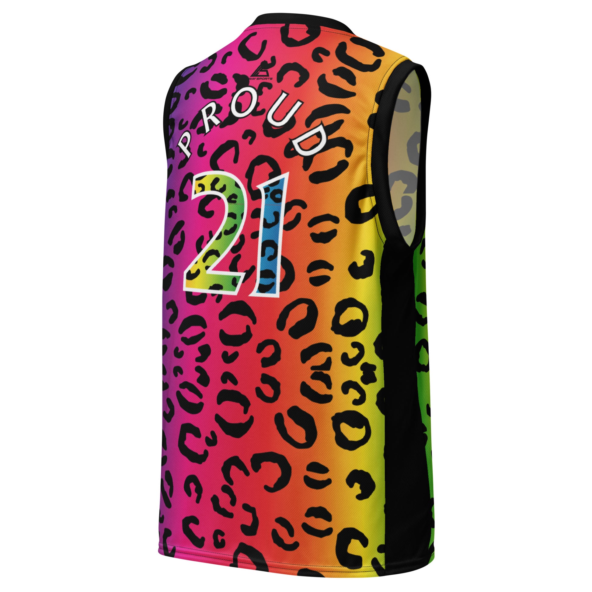 Proud Panther Recycled unisex basketball jersey - Wray Sports