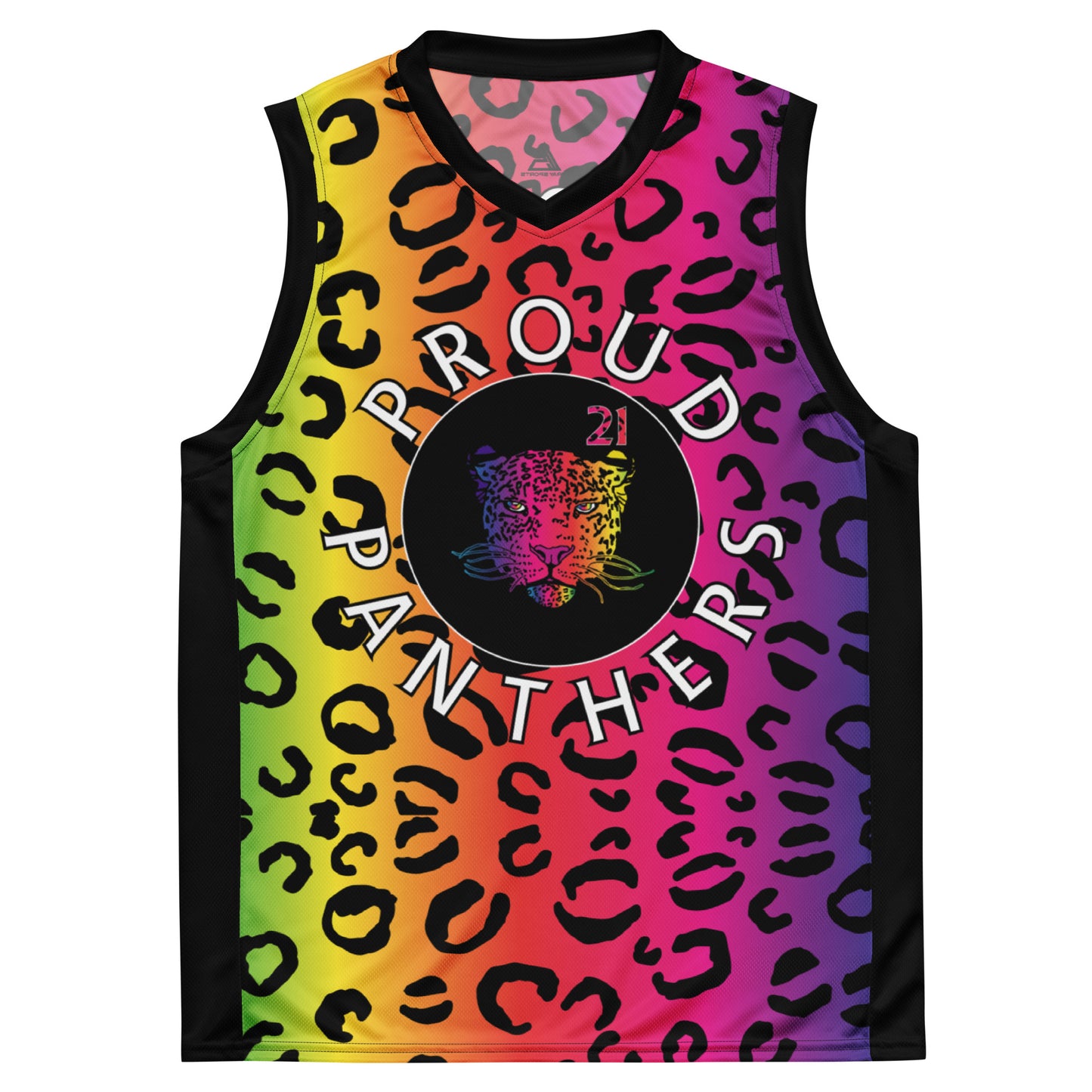 Proud Panther Recycled unisex basketball jersey - Wray Sports