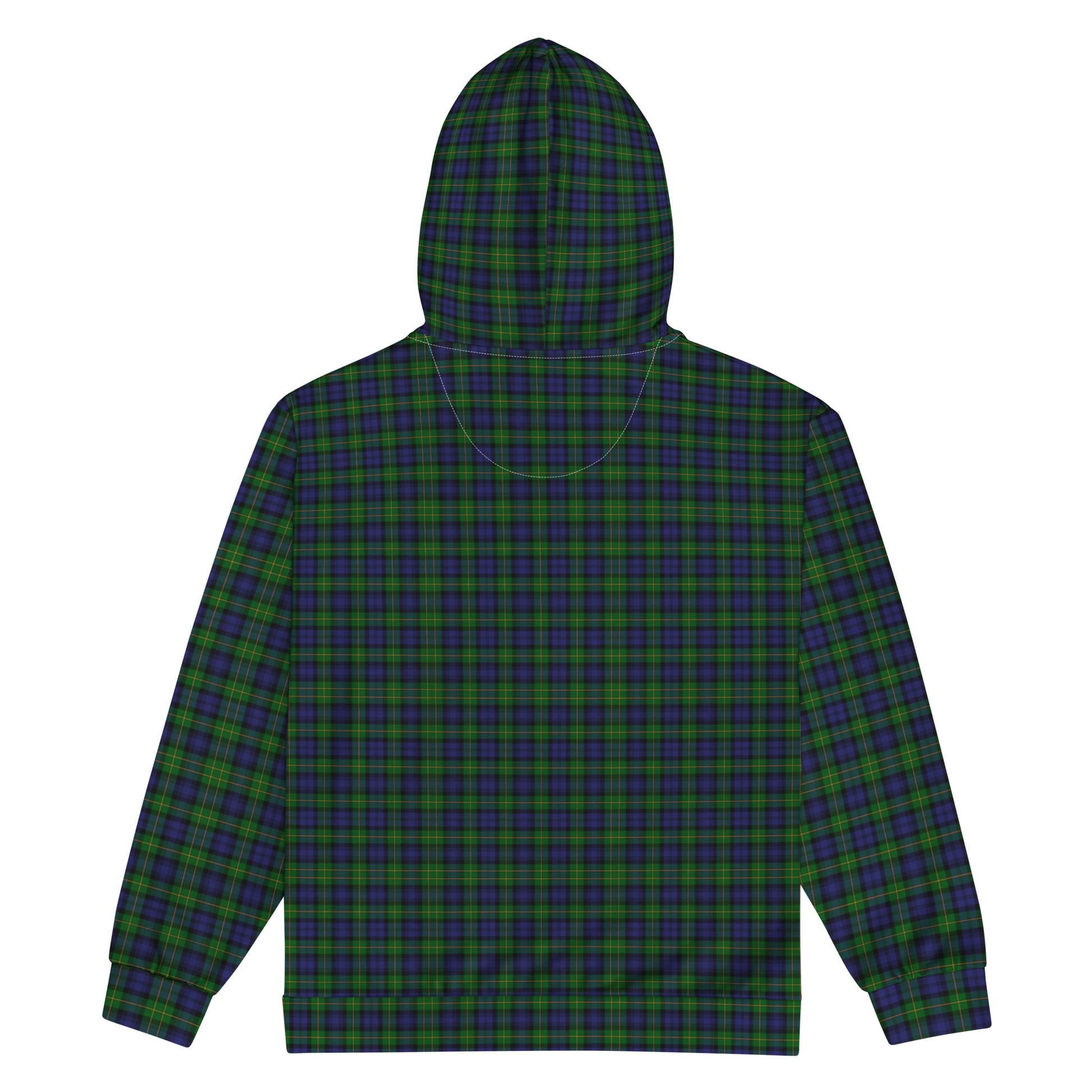 We Bees Royal Green Plaid Unisex zip hoodie - Wray Sports