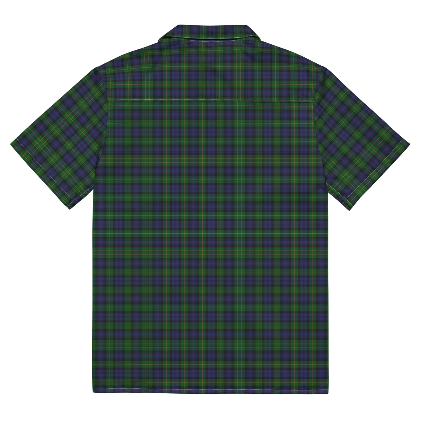 We Bees Royal Green Plaid Unisex button shirt - Wray Sports