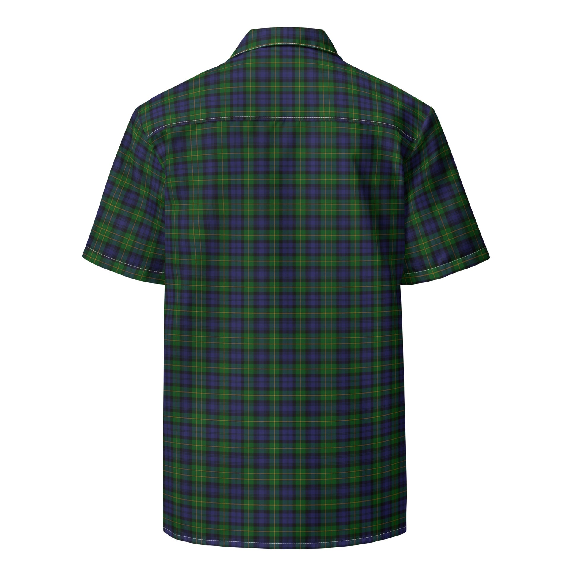 We Bees Royal Green Plaid Unisex button shirt - Wray Sports