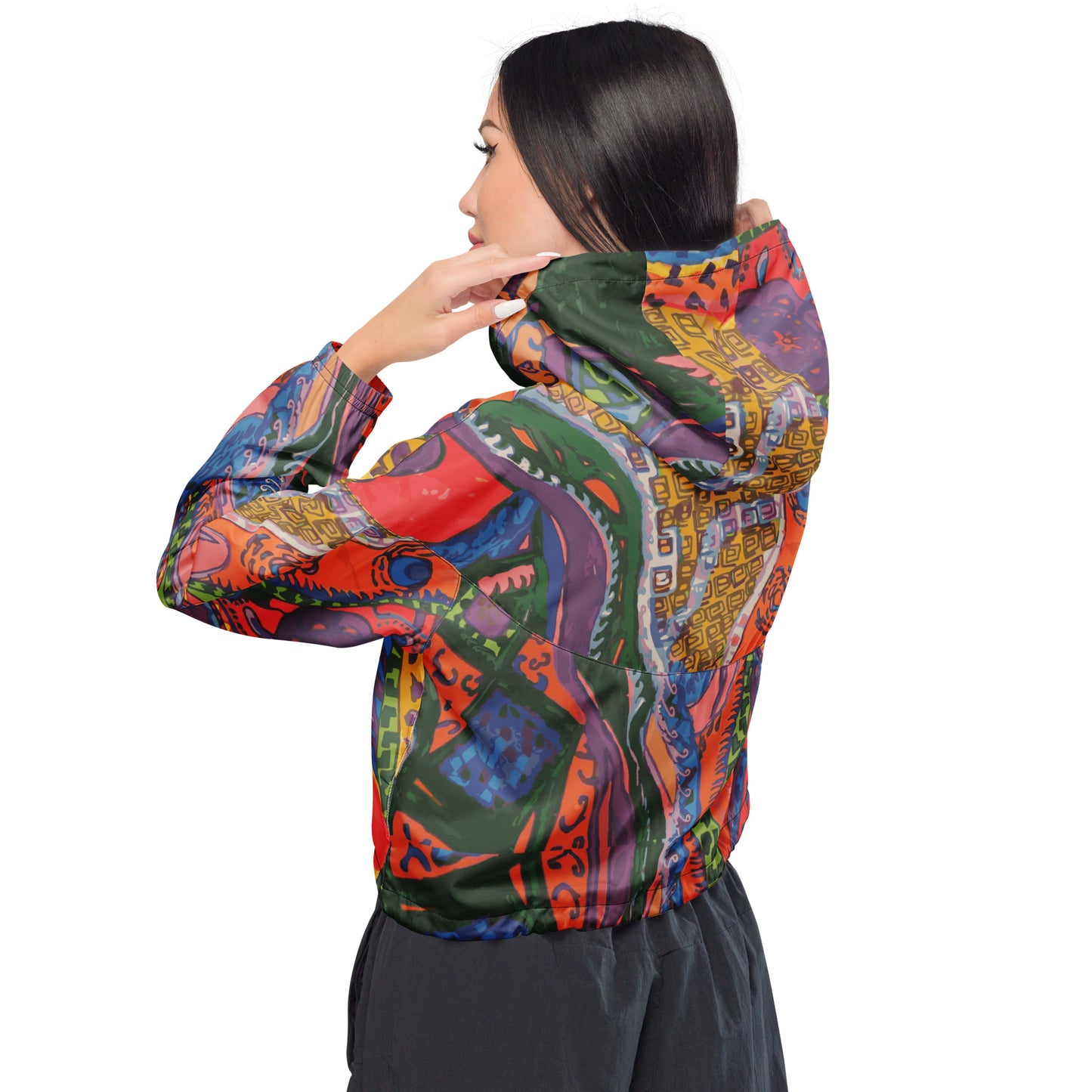 90s Style Women’s cropped windbreaker - Wray Sports