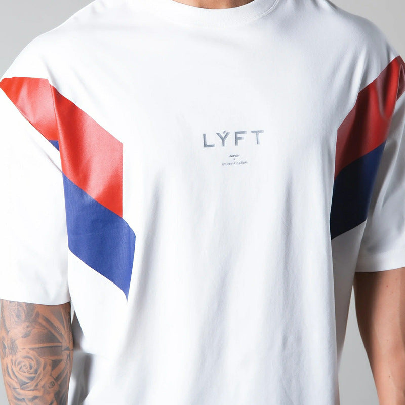 Lyft Loose Shoulder Stripe Fit Mens Leisure Shirt