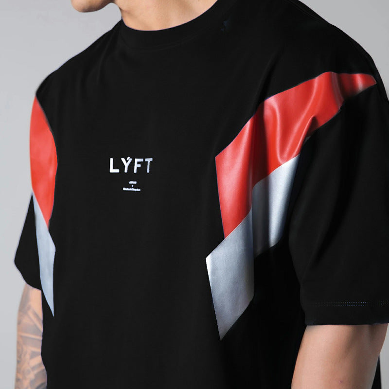 Lyft Loose Shoulder Stripe Fit Mens Leisure Shirt