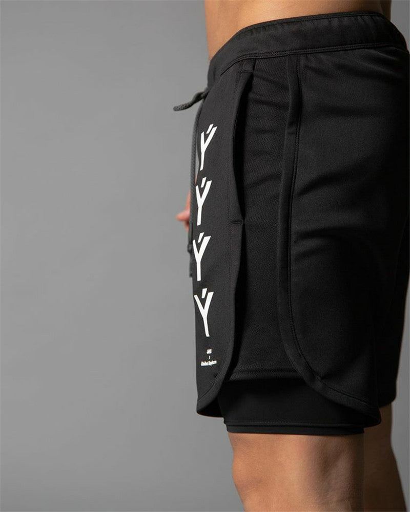 Mens Lyft quick-drying double layer shorts