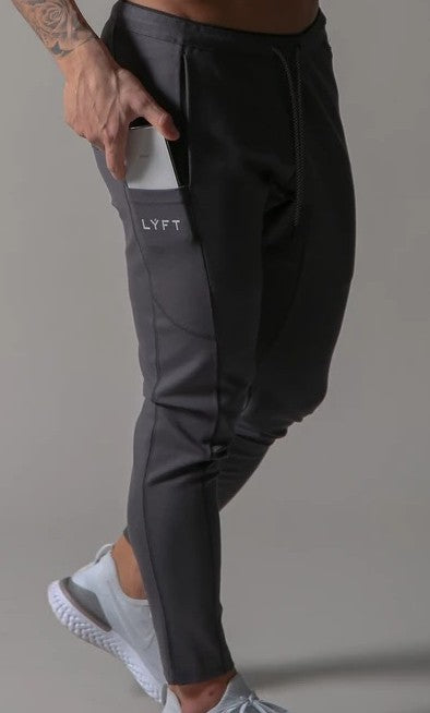 Mens Lyft Tapered Hidden Zip Pocket Slim Fit Sweat Pants - Wray Sports