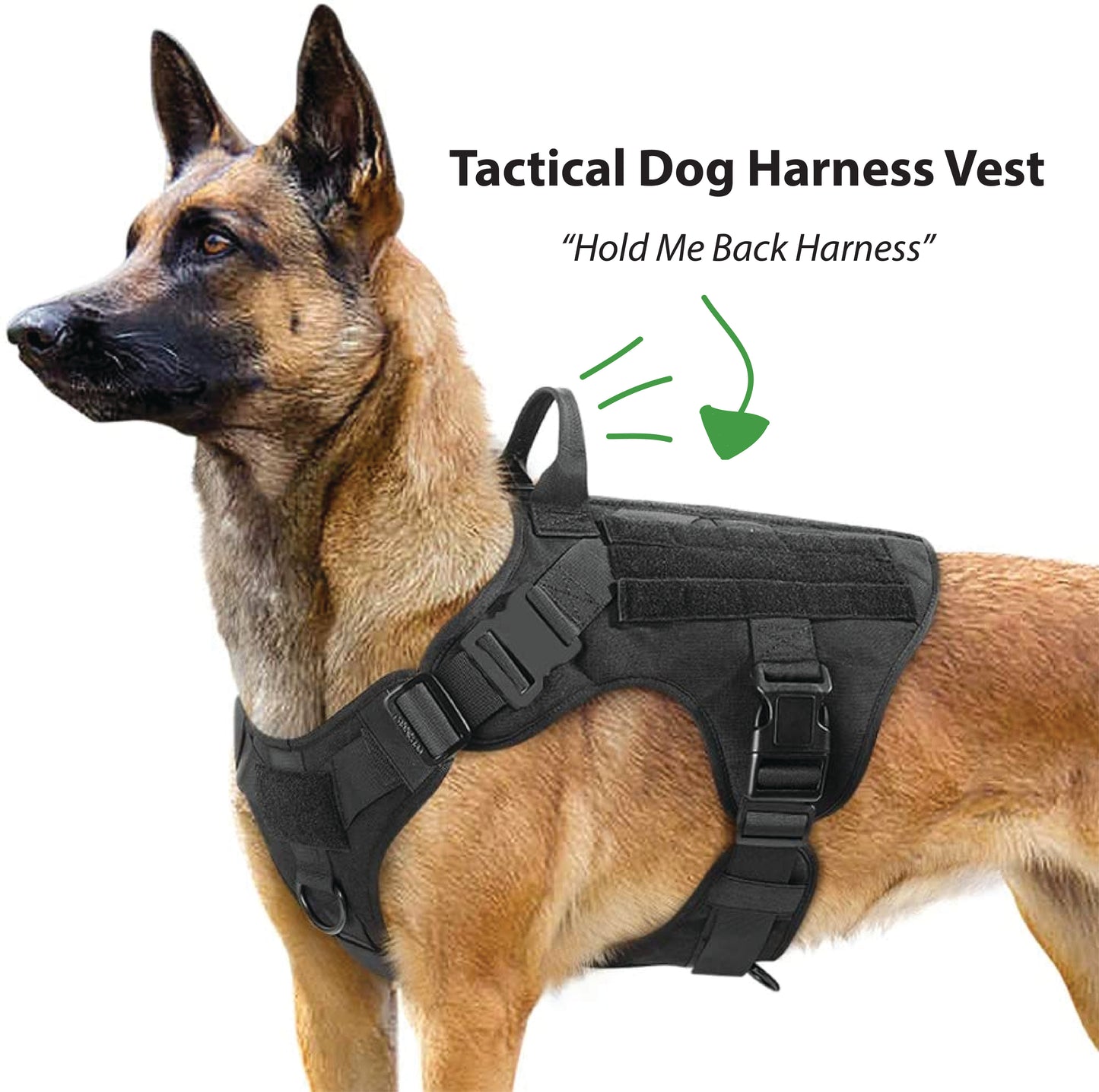 Tactical Dog Vest Harness Big Dog - Wray Sports