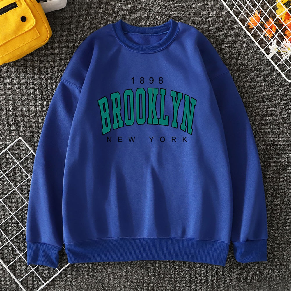 Mens 1898 Brooklyn New York College Sweatshirt - Wray Sports