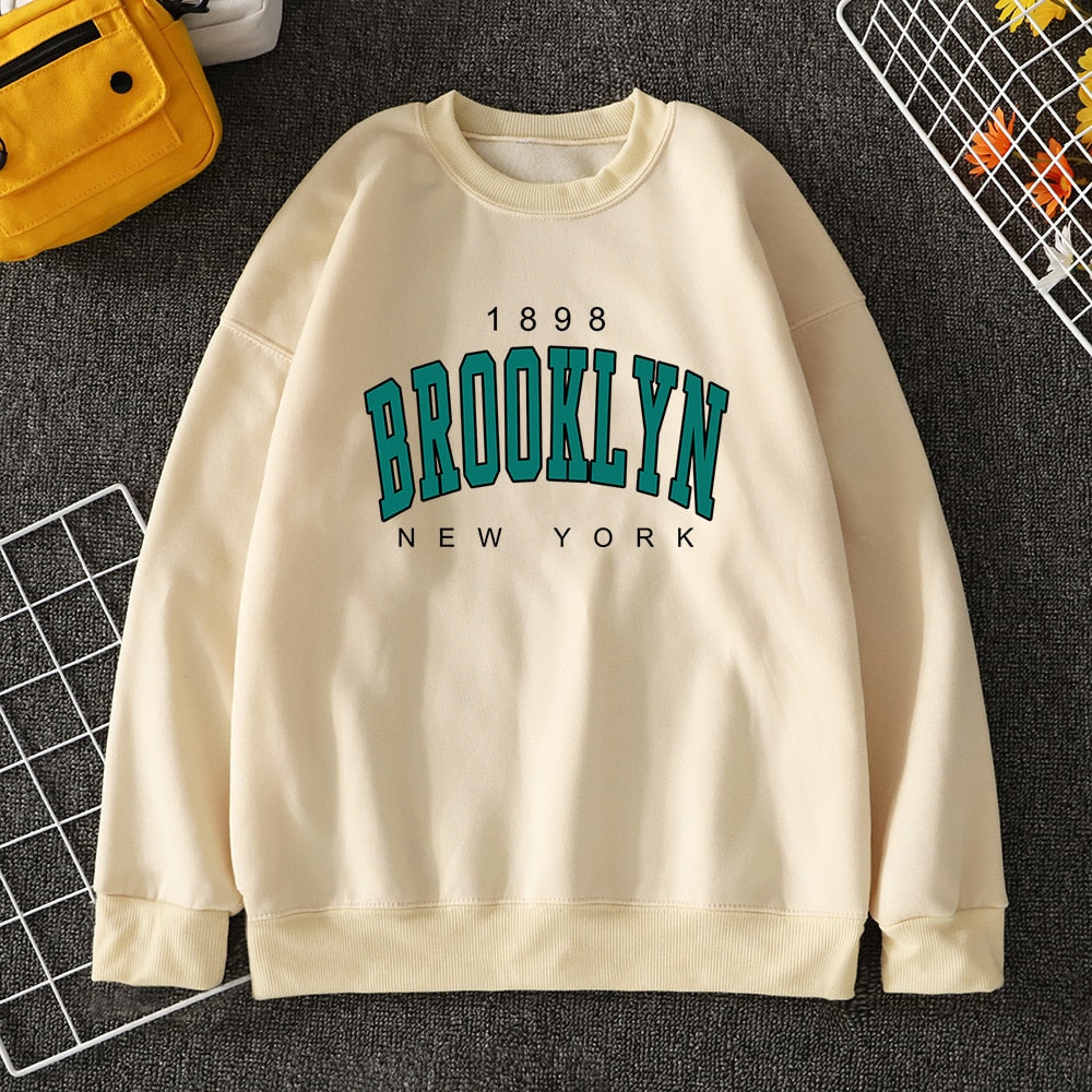 Mens 1898 Brooklyn New York College Sweatshirt - Wray Sports