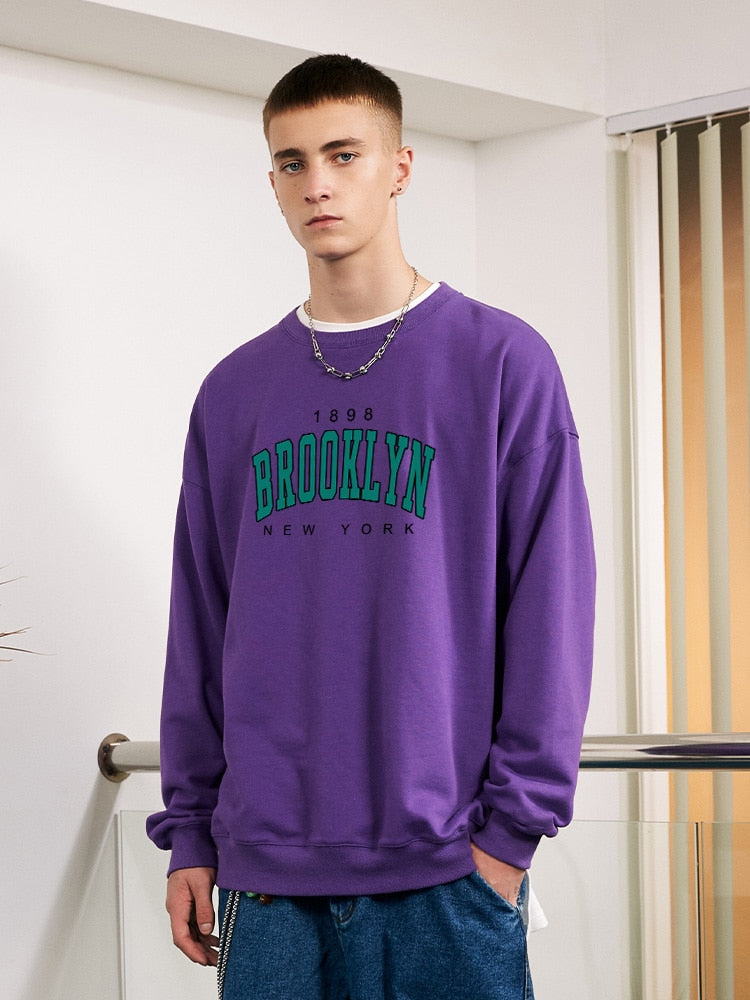 Mens 1898 Brooklyn New York College Sweatshirt - Wray Sports