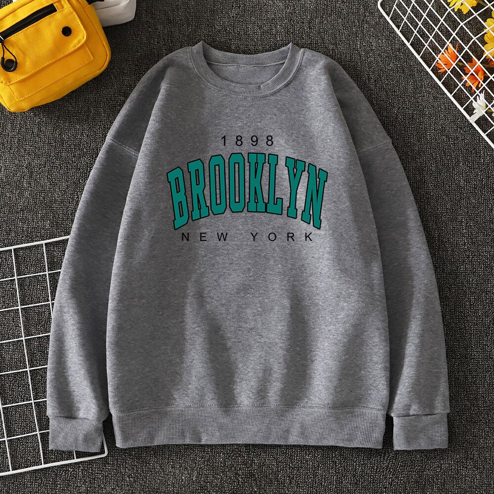 Mens 1898 Brooklyn New York College Sweatshirt - Wray Sports