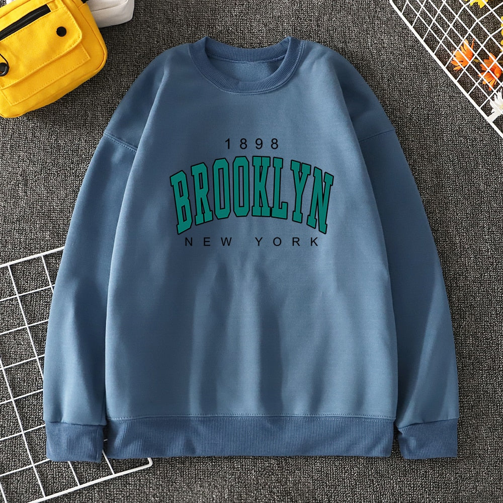 Mens 1898 Brooklyn New York College Sweatshirt - Wray Sports