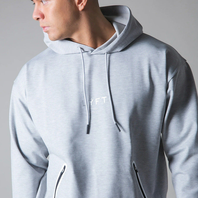 Mens Lyft Zip Pocket Casual Hooded Sports Sweatshirt - Wray Sports