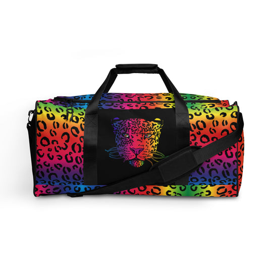 Rainbow Leopard Minimalist Travel Bag