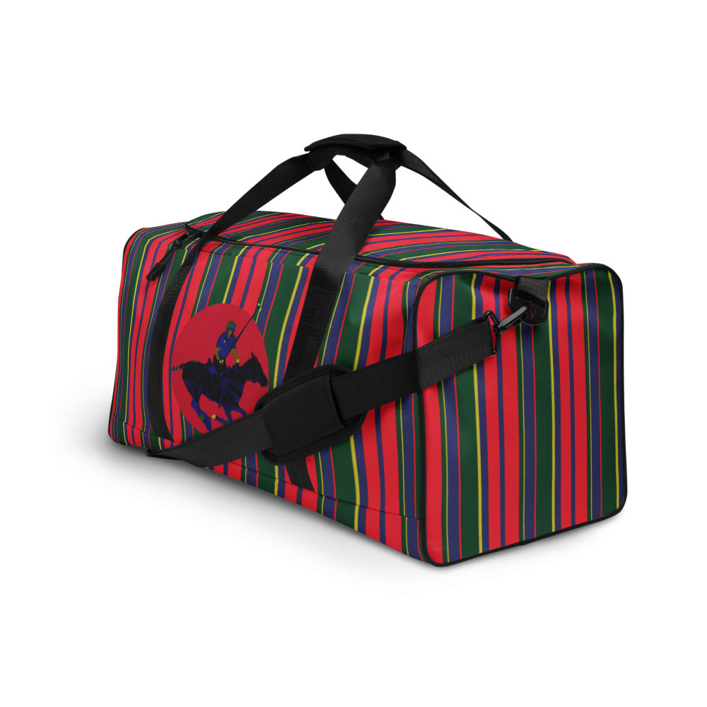 Striped Polo Pony Carib Duffle Travel Bag - Wray Sports