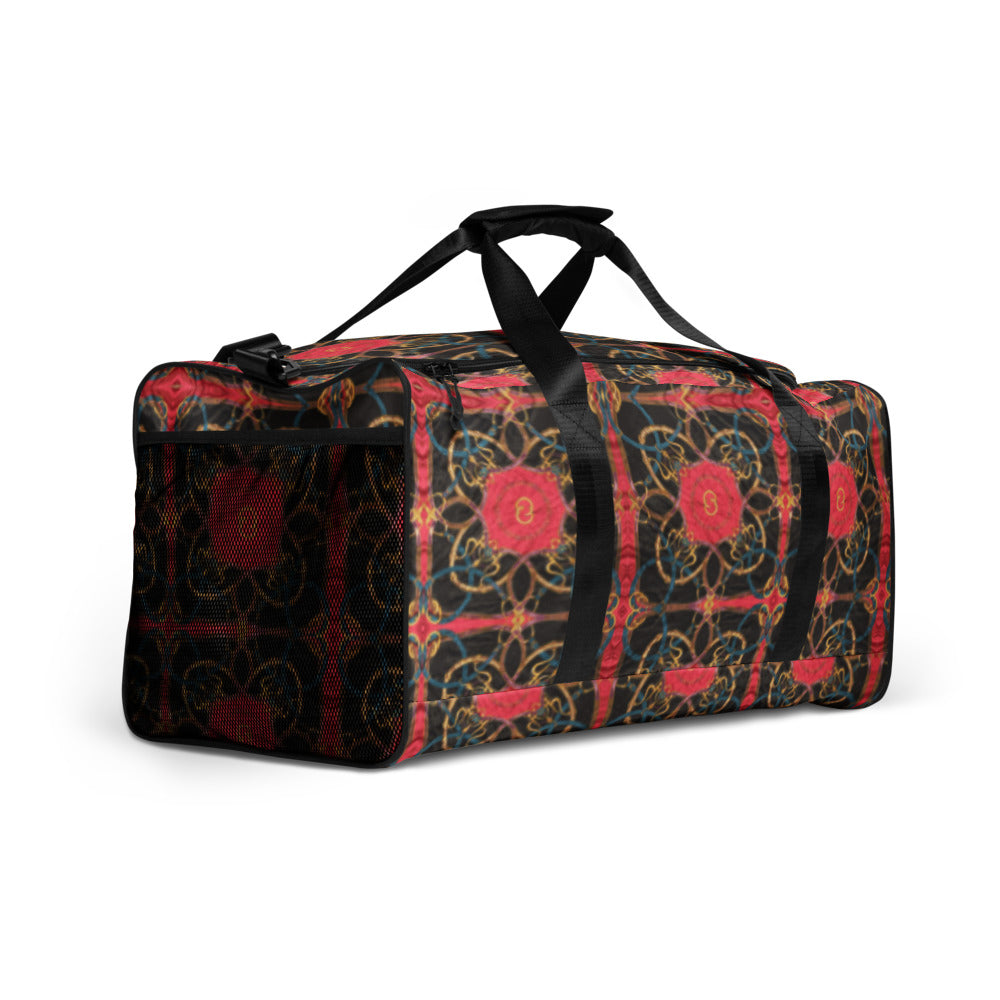 Pink Scarf Print Equestrian Duffle Bag