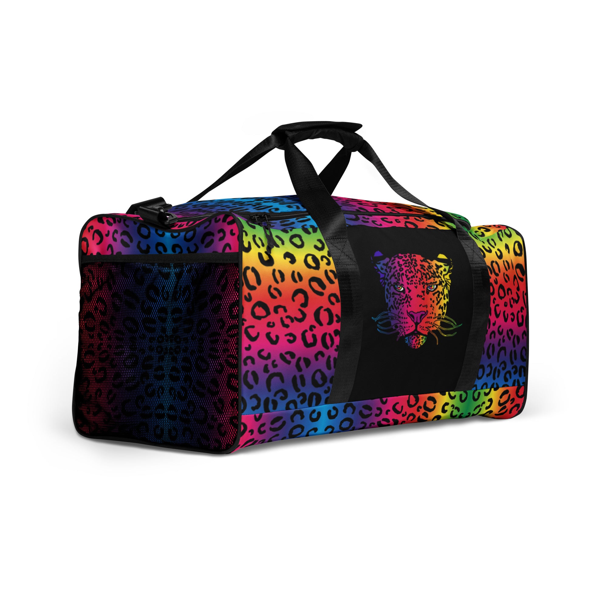 Rainbow Leopard Minimalist Travel Bag