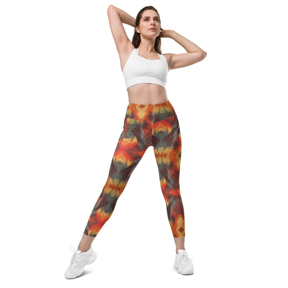 Rainbow Mountain Yoga Leggings with Pockets - Wray Sports