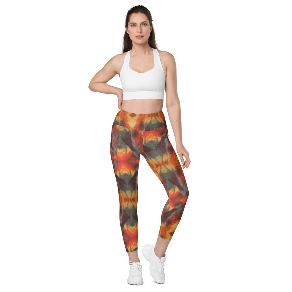 Rainbow Mountain Yoga Leggings with Pockets - Wray Sports