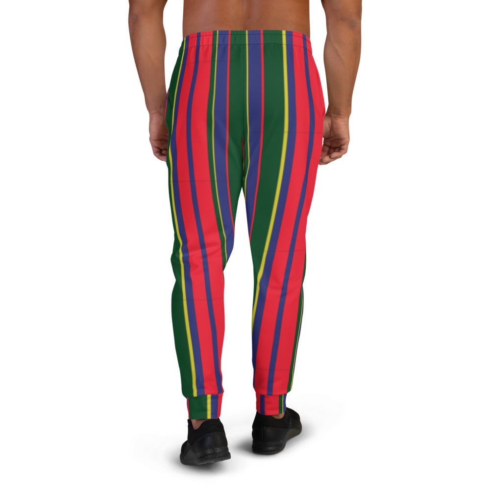 Multi-Colored Striped Carib Men's Sweatpants