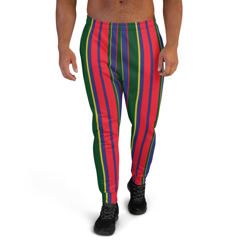 Multi-Colored Striped Carib Men's Sweatpants