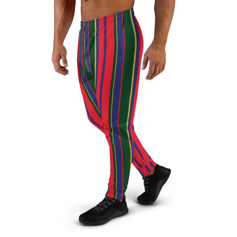 Multi-Colored Striped Carib Men's Sweatpants