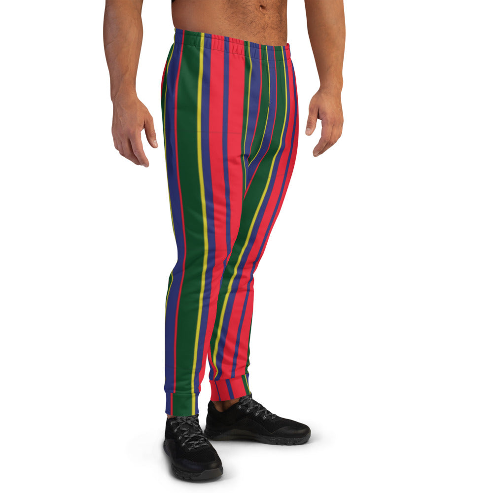 Multi-Colored Striped Carib Men's Sweatpants