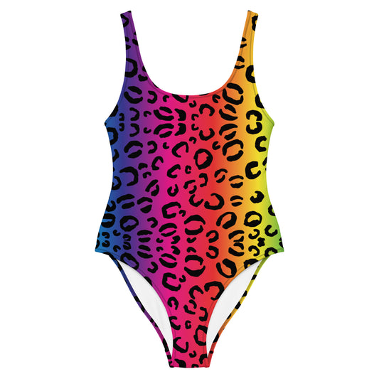 Rainbow Leopard One-Piece Swimsuit - Wray Sports