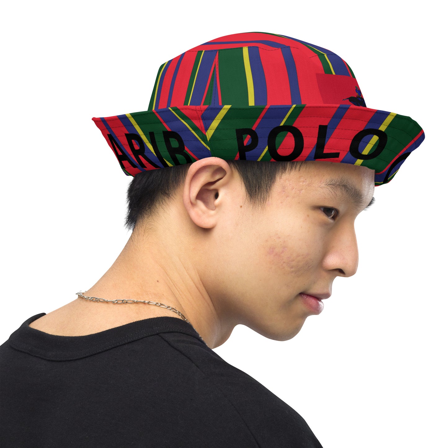 Polo Carib Striped Reversible bucket hat