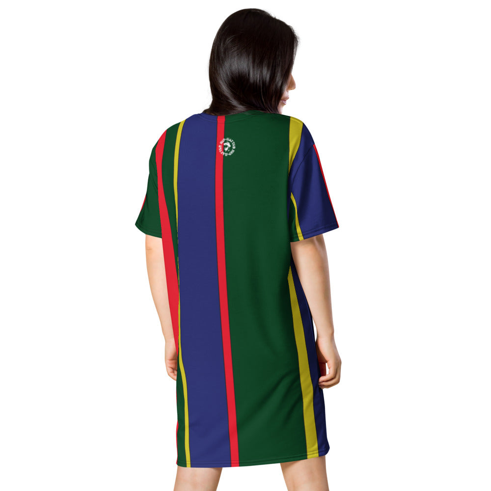 Carib Polo Pony Striped T-shirt dress - wray sports