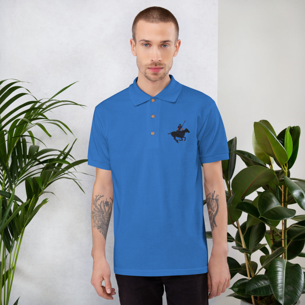 Embroidered Carib Action Pony Polo Shirt - Wray Sports