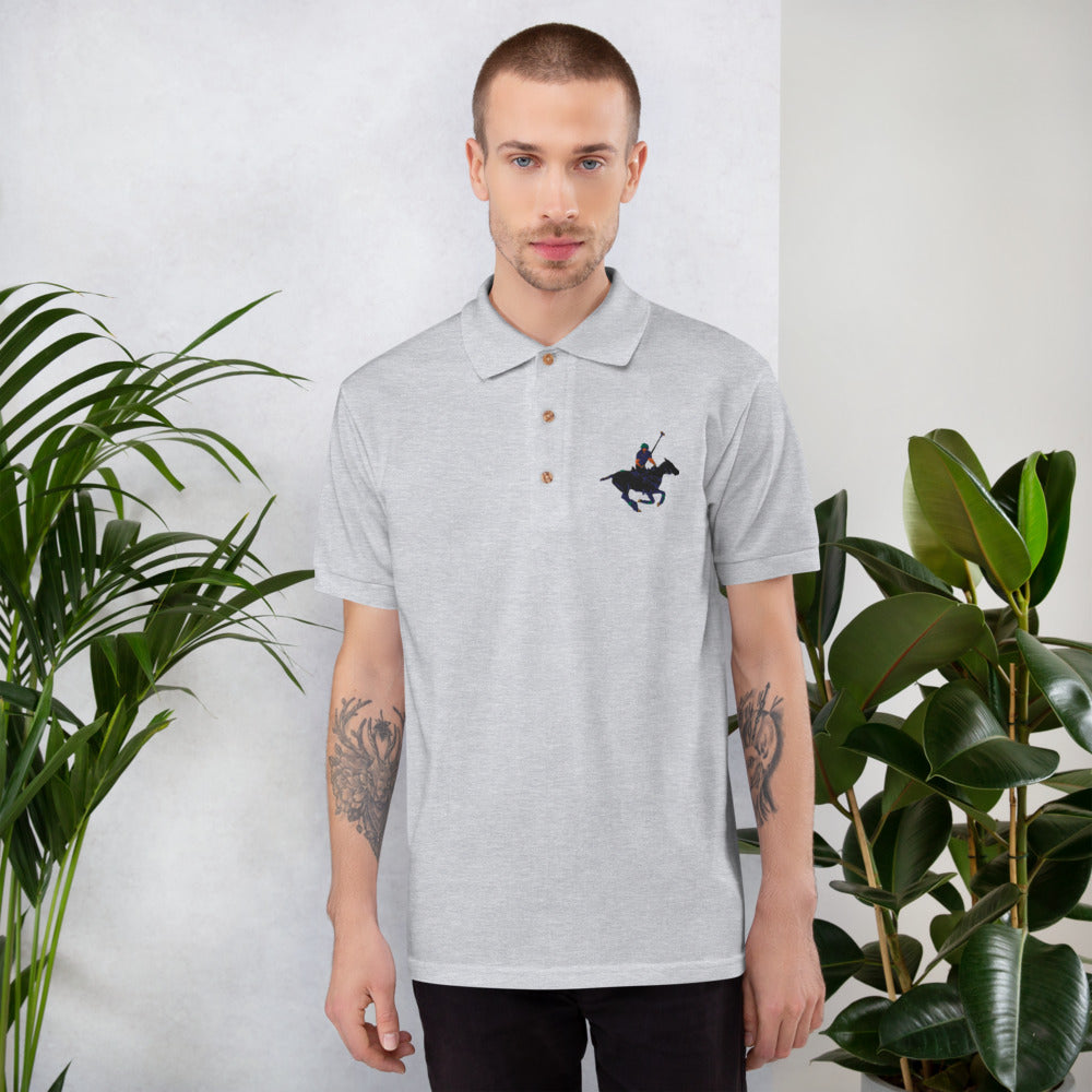 Embroidered Carib Action Pony Polo Shirt - Wray Sports