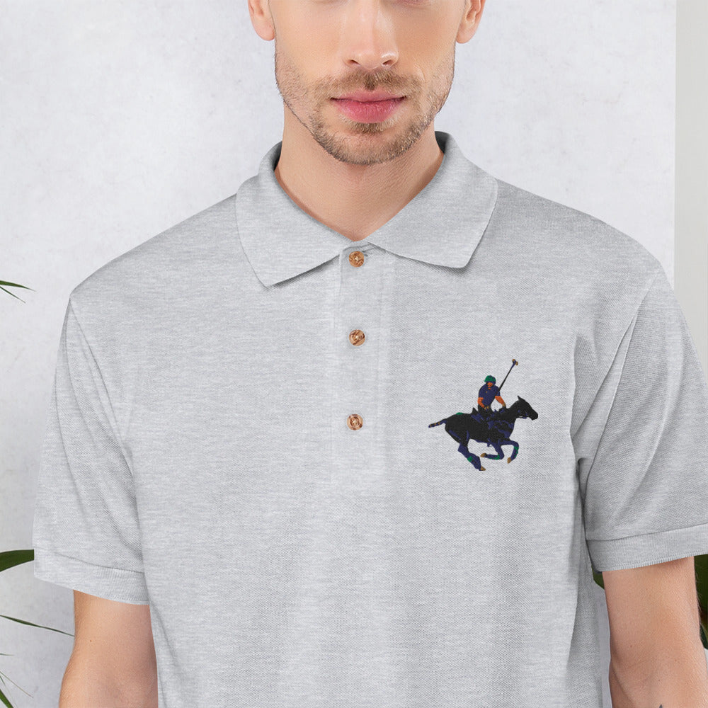 Embroidered Carib Action Pony Polo Shirt - Wray Sports