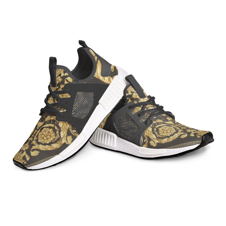 Baroque Gold Scarf Print Unisex Lightweight Sneakers - Wray Sports