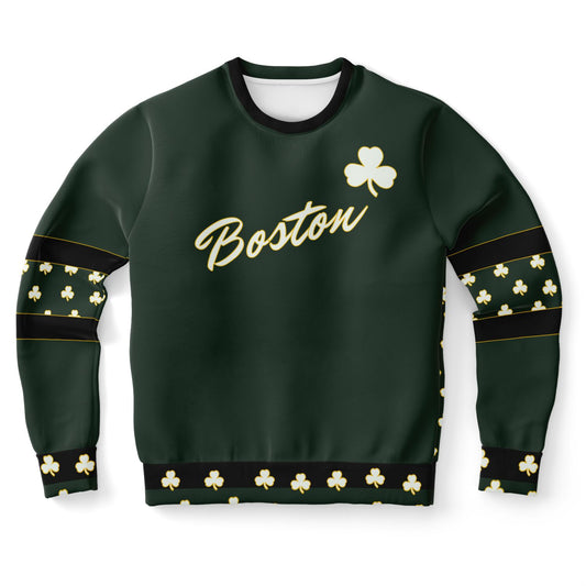 Classic Boston Celtics Inspired Color Way Sweatshirt - Wray Sports