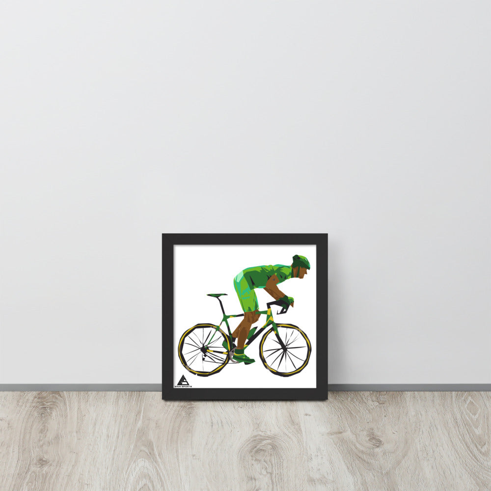 Caribbean Cyclist Framed Poster - Wray Sports