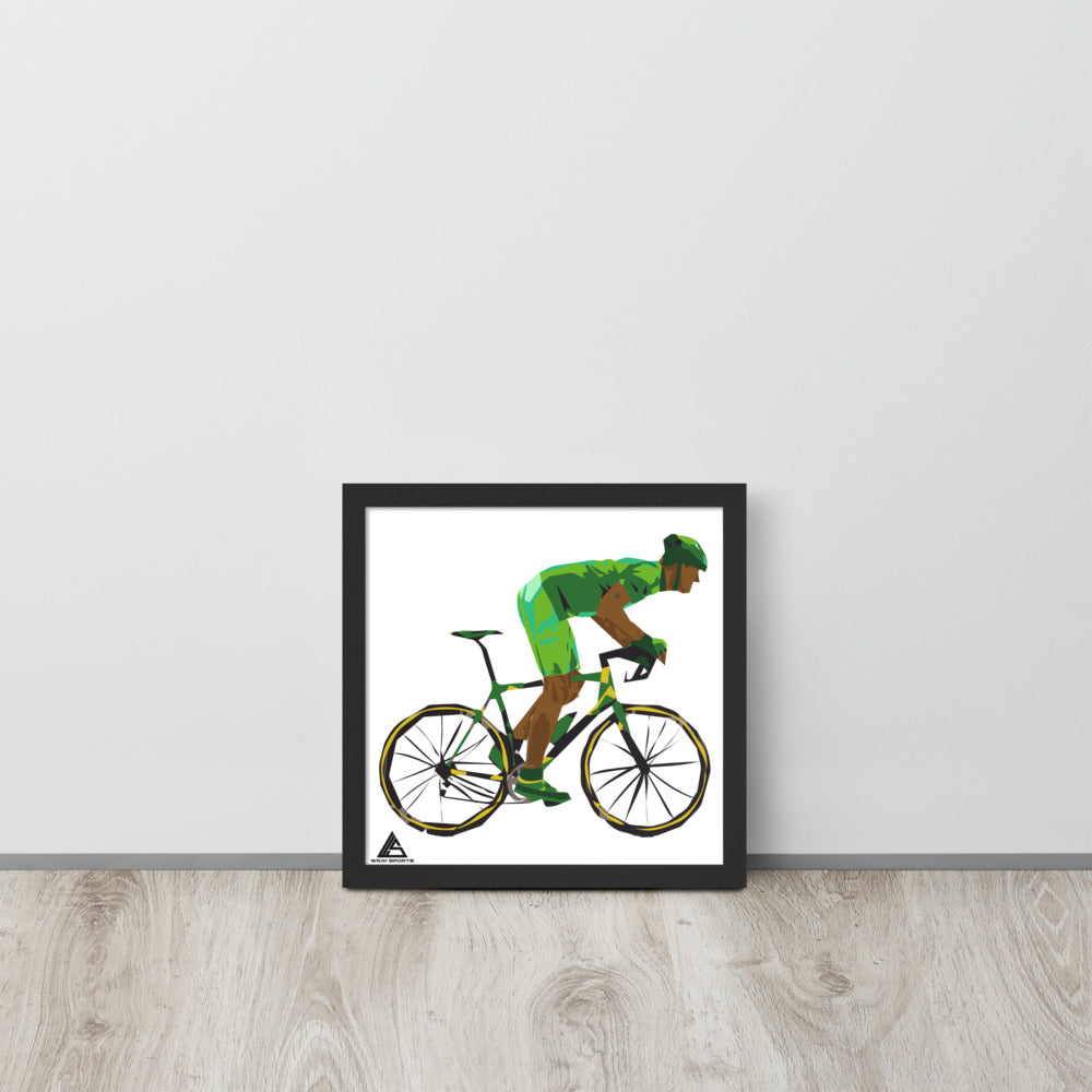 Caribbean Cyclist Framed Poster - Wray Sports