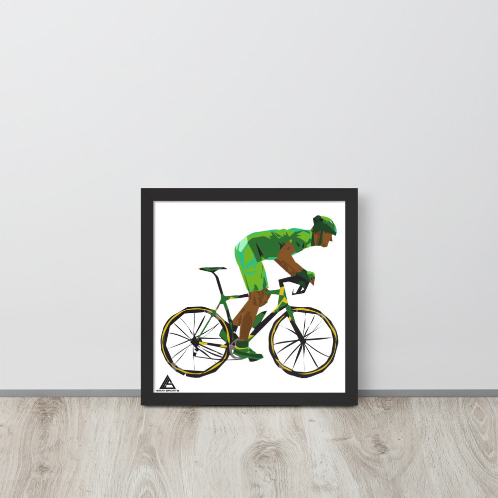 Caribbean Cyclist Framed Poster - Wray Sports