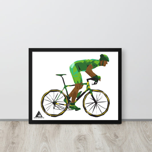 Caribbean Cyclist Framed Poster - Wray Sports