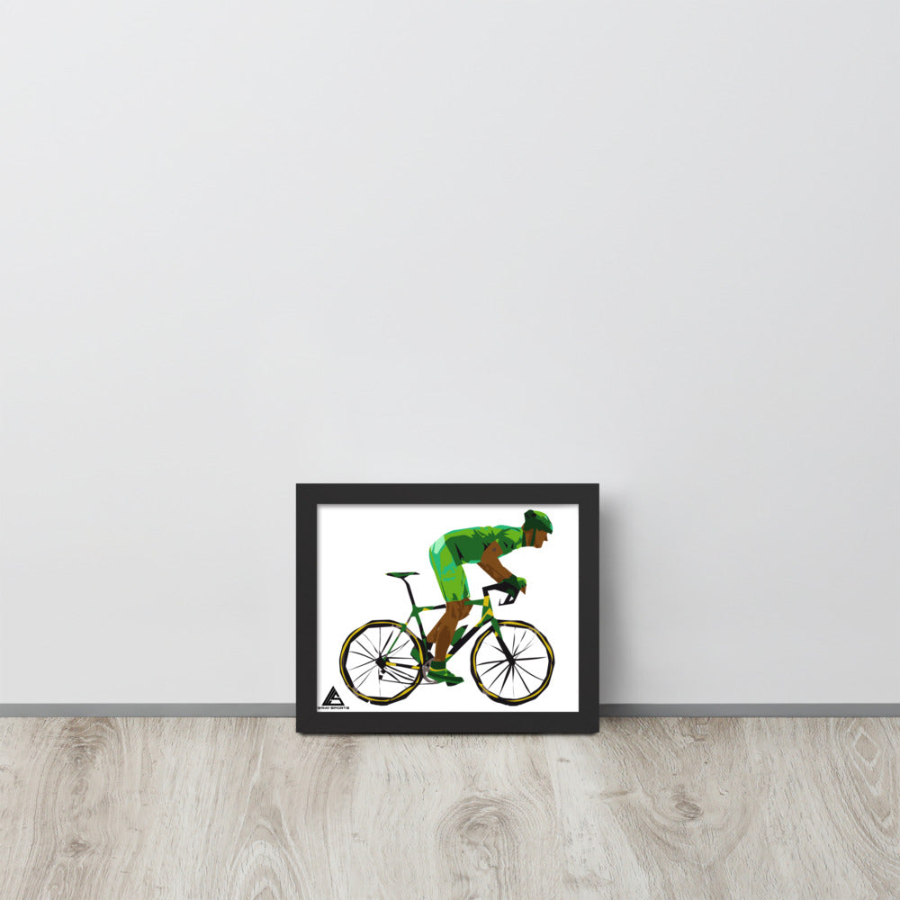 Caribbean Cyclist Framed Poster - Wray Sports