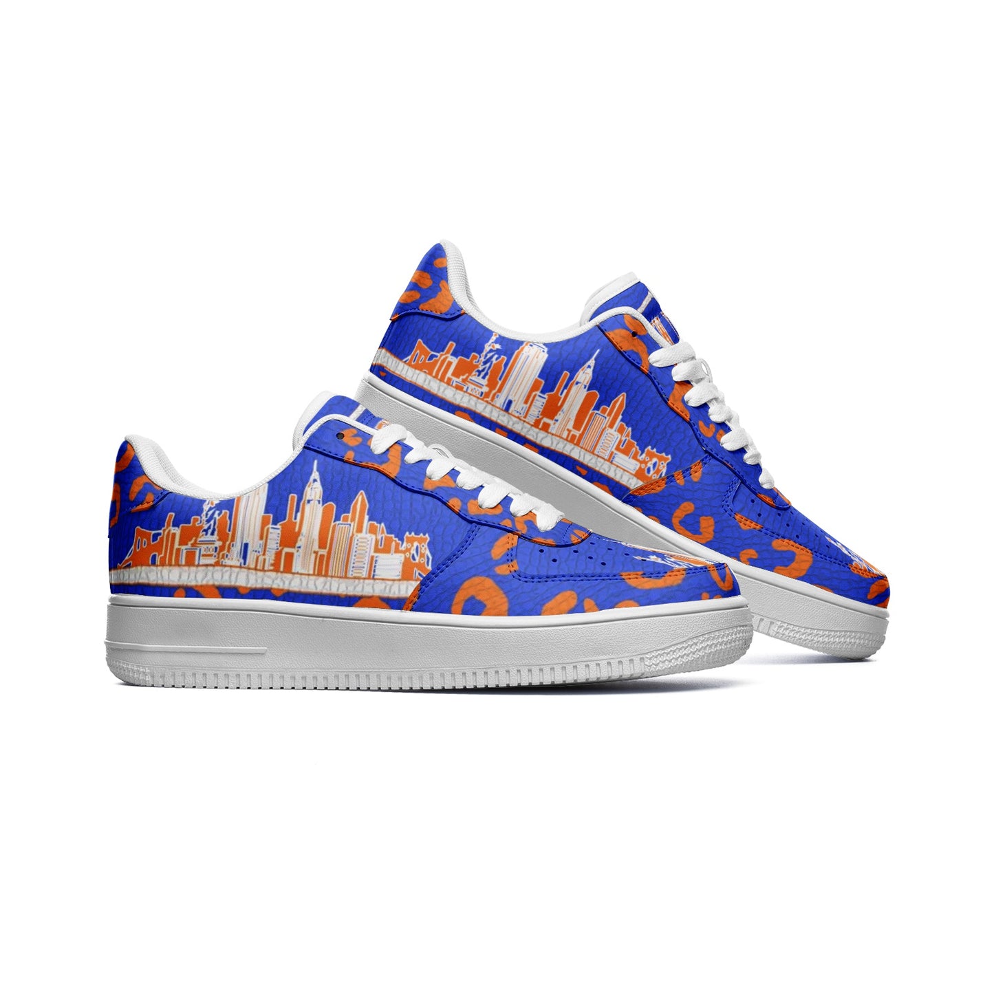 New York Knicks Color Way Low Top Force Leather Sneakers