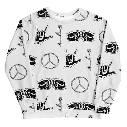 Peace Love Life Respect Sweatshirt - Wray Sports